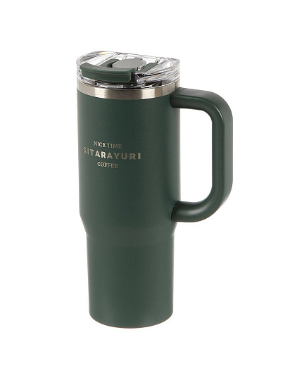 Термокружка нержавеющая сталь, 0.9 л, с ручкой, Y4-9329