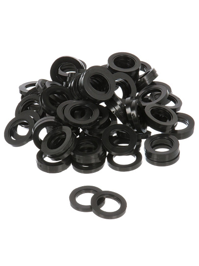 Прокладка уплотнительная 100 шт, 1&quot;, резина, СантехКреп, 2.8.4.Ф