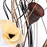 Цветок искусственный декоративный Тинги Композиция Завитки белый и коричневый - фото 2