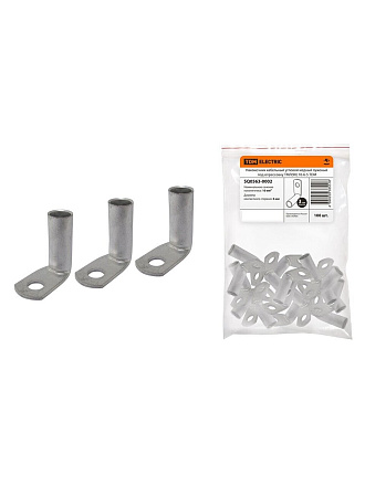 Наконечник кабельный ТМЛ90 10-6-5, угловой медный луженый под опрессовку, TDM Electric, SQ0563-0002