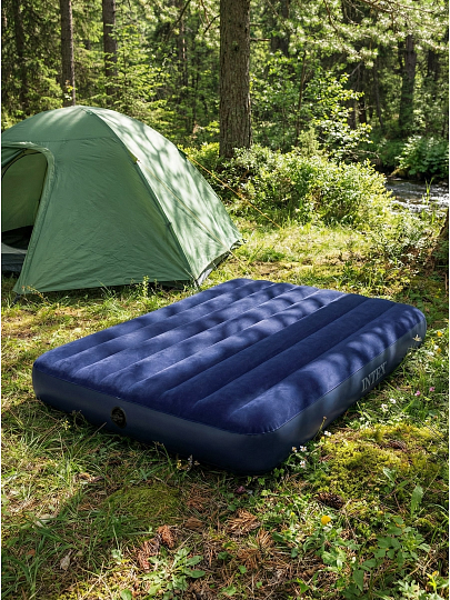 Матрас надувной Intex, 191х137х25 см, 64758, без насоса, флокированный, 272 кг