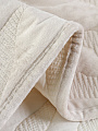 Покрывало евро, 240х260 см, 100% полиэстер, Silvano, Savanna, молочное - фото 6