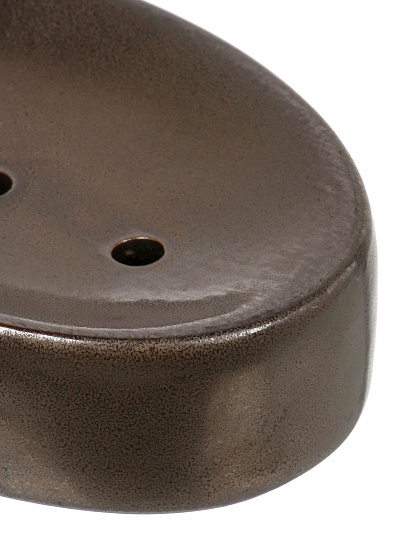 Мыльница настольная Бронза/черный, керамика, 12.7x8.3x2.9 см, BCE1355AA-SD