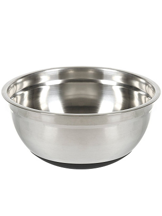Салатник нержавеющая сталь, круглый, 26х10 см, с силиконовым дном, Y4-4937
