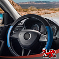 Оплетка на руль DSV, Black+Blue, R99306A, черно-синяя - фото 4