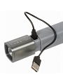 Фонарь встроенный аккумулятор, зарядка от USB, металл, пластик, карабин, DJ013 - фото 6