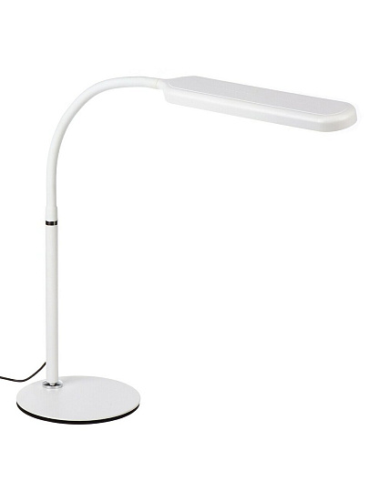 Светильник настольный на подставке, трубка, белый, абажур белый, Lofter, SPE 16941-01-167