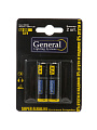 Батарейка General Lighting Systems, АА (LR6, 15A), GBAT-LR6, щелочная, 1.5 В, блистер, 2 шт, 800560 - фото 2