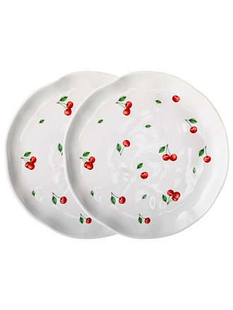 Набор тарелок закусочный, керам, 2 шт, 21.5 см, кругл, CHERRY, Lefard, 358-2344
