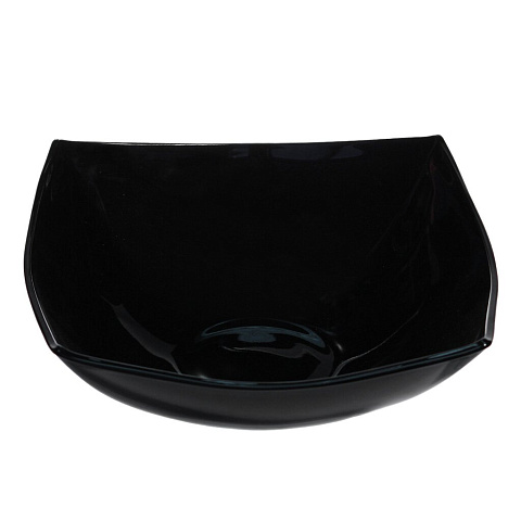 Салатник стеклокерамика, квадратный, 16 см, Quadrato Black, Luminarc, 07822/Н5036, черный
