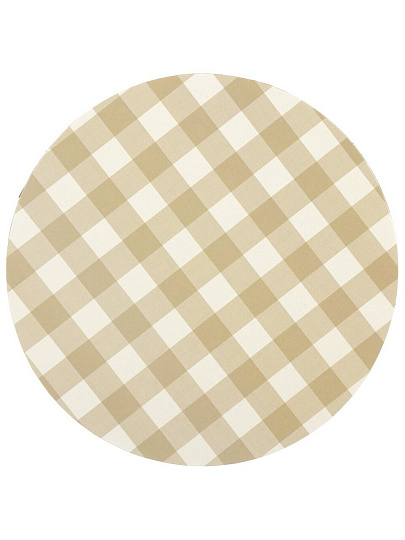 Подставка под горячее, пробка, круглая, 18 см, клетка, Daniks, Y4-9613
