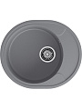 Мойка кухонная врезная, GranFest, Urban, кварцевый песок, 570х480 мм, 1 чаша+крыло, темно-серая, GF-UR-857L - фото 2
