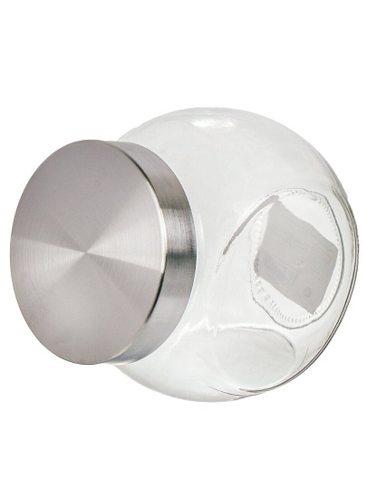 Банка для сыпучих продуктов, стекло, 0.6 л, с крышкой, Манхеттен, Y6-6494