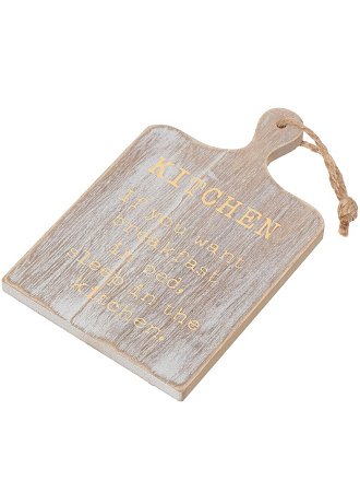 Подставка под горячее, дерево, 11.5х18 см, бежевая, Разделочная доска, 311745