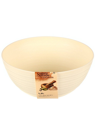 Салатник пластик, круглый, 7.5 см, 1.2 л, Cardamom, Sugar&amp;amp;Spice, SE400010, в ассортименте
