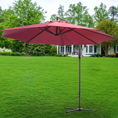 Зонт садовый 3х3 м, с регулировкой наклона, складной, Y6-1819