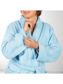 Халат женский, махровый, 100% хлопок, светло-голубой, XL-XXL, 52-54, Silvano - фото 8