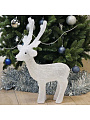 Фигурка декоративная акрил, Олень, 38х62 см, 50LED, 220В, белая, Y4-3071 - фото 3