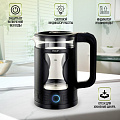 Чайник электрический Econ, ECO-1506KE, черный, 1.5 л, 1500 Вт, скрытый нагревательный элемент, стекло, пластик - фото 9