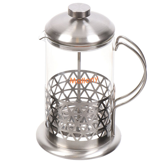 Френч-пресс 0.8 л, стекло, Mallony, Rombo, 005487