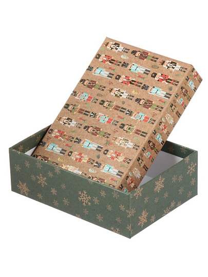 Коробка подарочная картон, 17х12х5.5 см, в ассортименте, Новый год, A470102