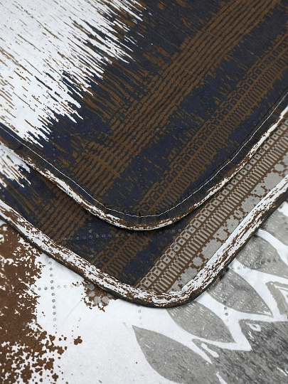 Покрывало евро, 220х200 см, 100% полиэстер, стеганое, Silvano, Мадонна, шоколадное, AI-2203004