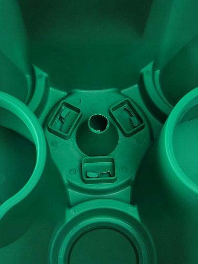 Кашпо пластик, 3 шт, темно-зеленое, Darel, Каскад, 505032