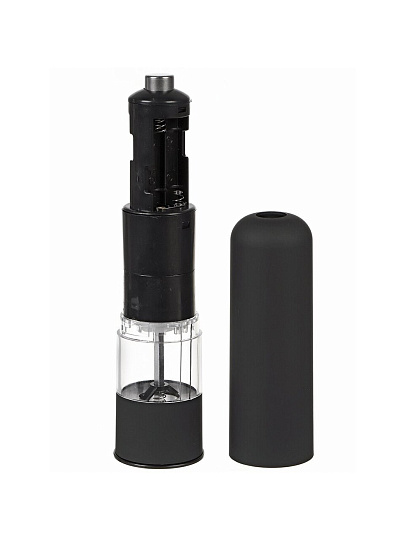 Электрическая мельница пластик, 22.5 см, для специй, черная, Y4-6197