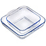 Набор посуды жаропрочной стекло, 2 шт, квадратный, 1.66, 2.9 л, квадратный, Daniks, 145028 - фото 3
