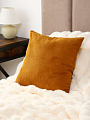 Наволочка декоративная Велюр, 100% полиэстер, 45 х 45 см, горчица, A130033