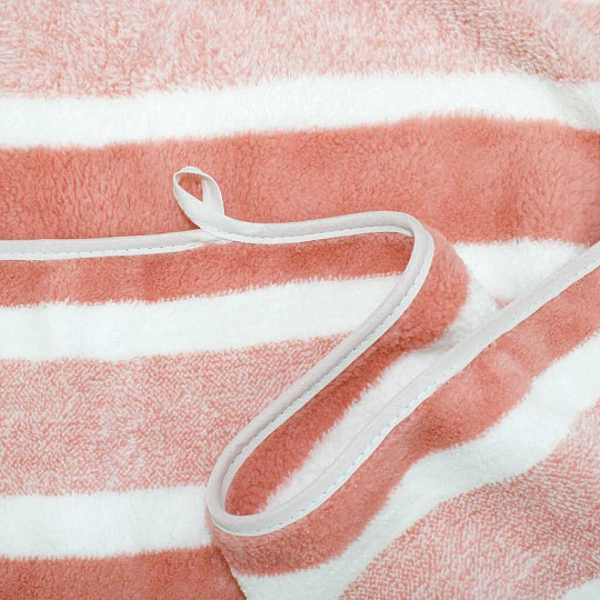 Полотенце банное 65х130 см, 80% полиэстер, 20% полиамид, 310 г/м2, Страйп, Bravo, оранжевое, Китай, М0908_13