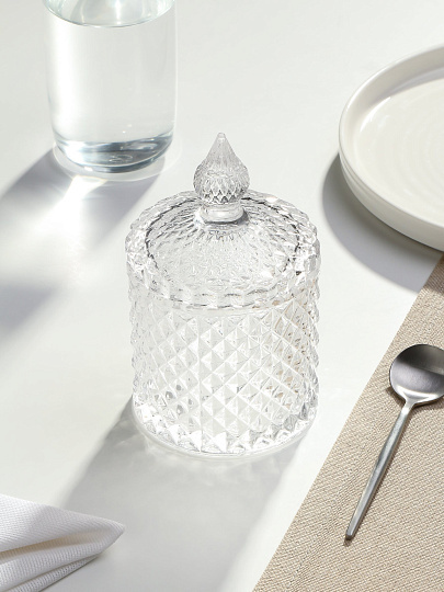 Сахарница 260 мл, стекло, 8.5х14 см, Шейх, Y6-10048/B150005