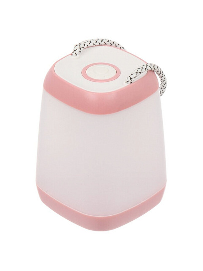 Фонарь кемпинговый, металл, пластик, розовый, 3 режима, 5 Вт, STX001-2