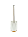 Ерш для туалета Бамбук, напольный, 9.5x9.5x13 см, пластик, белый, RE1386BA-TOH - фото 3