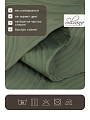 Покрывало евро, 200х220 см, 100% полиэстер, стеганое, Silvano, Модерн, темно-зеленое - фото 6