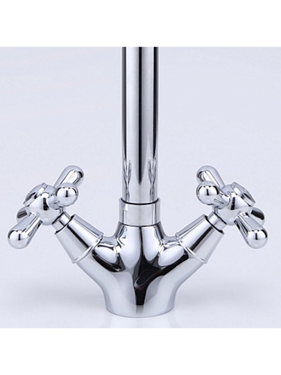 Смеситель для кухни, Frap, с кран-буксой, хром, F4025