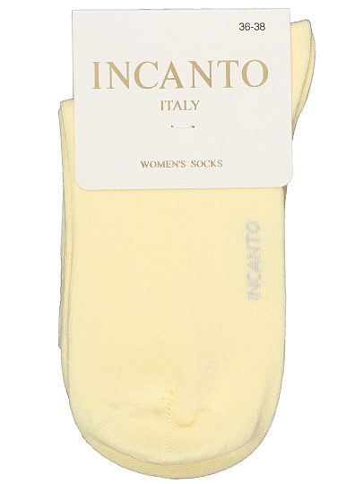 Носки для женщин, хлопок, Incanto, светло-желтые, 36-38, IBD733003
