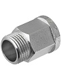 Удлинитель 1/2'', г-ш, никель, латунь, 25 мм, шестигранный, MasterProf