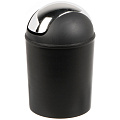 Ведро для мусора пластик, черное, Y4-6506