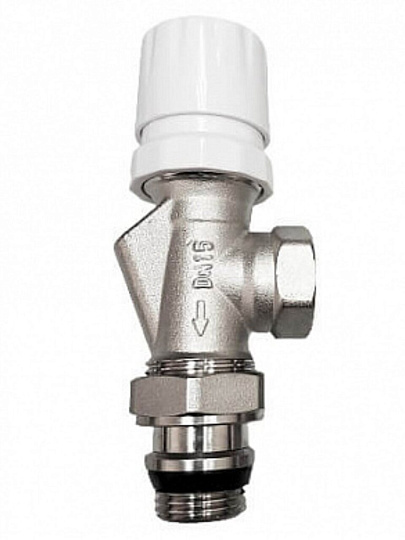 Термостатический клапан латунь, 1/2Х1/2", осевой, ВР/НР, STI