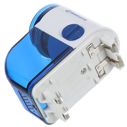 Машинка для удаления катышков Sakura, SA-5201BL, 2 батарейки АА, белый с голубым