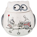 Банка для сыпучих продуктов коллекция &amp;quot;совята&amp;quot; 650мл 12x12x12,5 см, 230-259