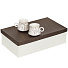 Набор чайный керамика, 7 предметов, на 6 персон, 180 мл, на подносе, Белый мрамор, Y4-3750, подарочная упаковка - фото 3