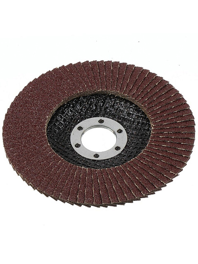 Круг лепестковый торцевой шлифовальный, Targ, диаметр 125 мм, посадочный диаметр 22.2 мм, зернистость P80, 663406