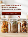 Банка для сыпучих продуктов, стекло, 1 л, с крышкой, с бугельным замком, Y3-1368/318559 - фото 4