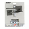 Комплект для двери Фабрика Замков, FZ SET 39L 100, 113467, ручка в комплекте, графит - фото 3