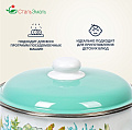 Кастрюля эмалированная сталь, 5.5 л, крышка сталь, цилиндрическая, СтальЭмаль, Монантес, 6RD221M - фото 5