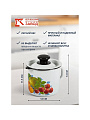 Кружка сталь, эмалированное покрытие, 1 л, с носиком, с крышкой, Керченский металлургический завод, 40204-072/4, в ассортименте - фото 4