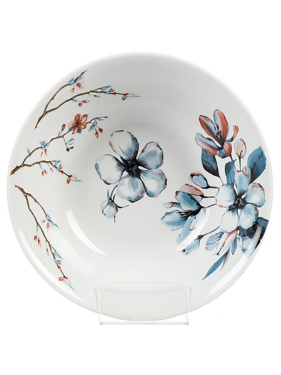 Салатник фарфор, круглый, 5 см, 0.68 л, Мгновения весны, Дулевский фарфор, 118102