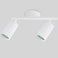 Светильник на основании General Lighting Systems, Башня, 50 Вт, GU10, на 2 лампочки, IP20, d5.5х10х10 см, Спот, белый, 661830